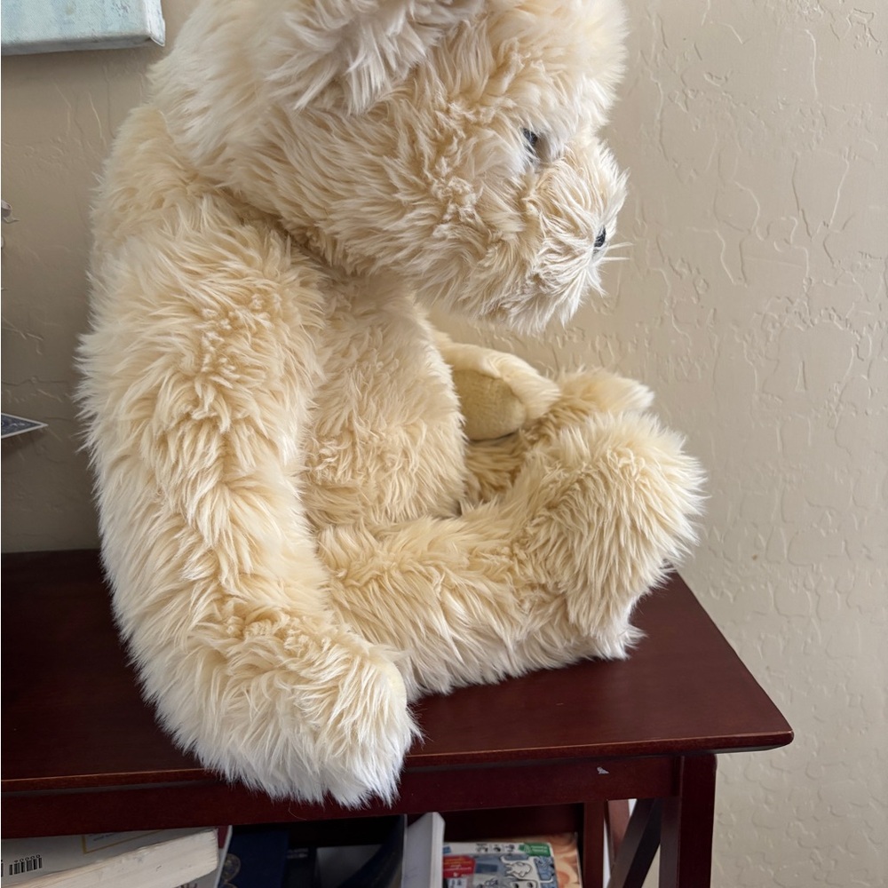 Large Teddy Bear Brown Plush Stuffed Animal Jointed 17” FAO Schwarz - Picture 4 of 8